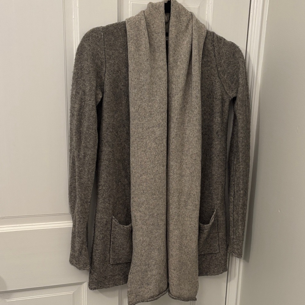 Babaton Cashmere Blend Knit in Two Toned Gray